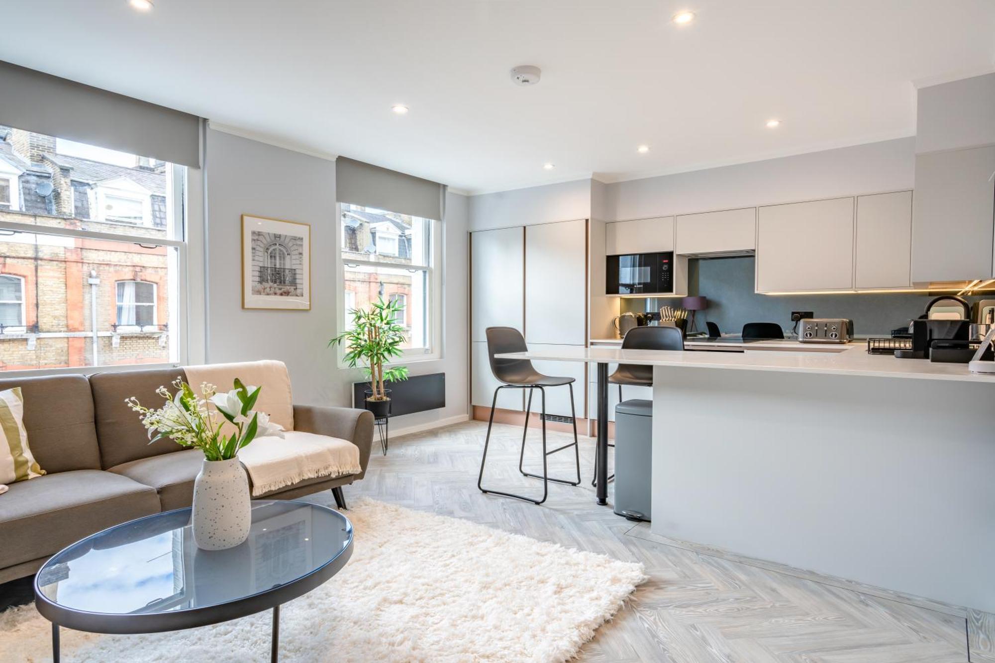 Modern & Chic One Bedroom Apartments In Fitzrovia By Sojo Stay Londýn Exteriér fotografie